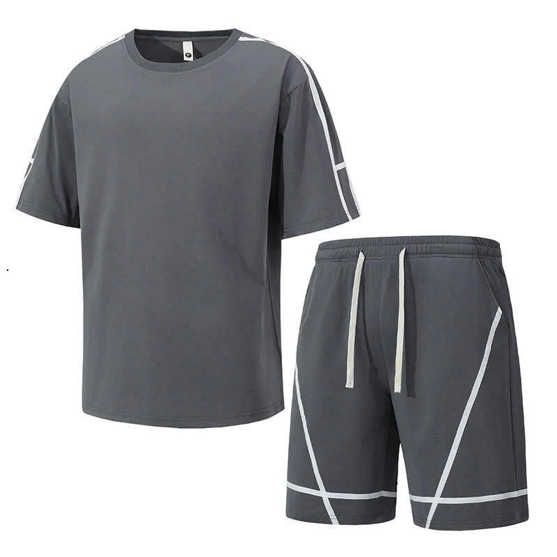 Bộ Quần Áo Thể Thao Chất Thun Tổ Ong Nam Nữ Unisex Form Rộng Mặc Thoáng Mát Cho Mùa Hè