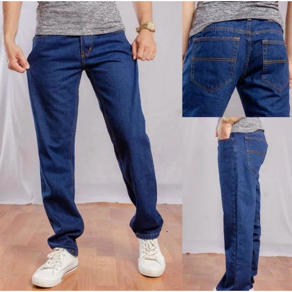 Quần Jean Nam Dài Ống suông 03 màu cơ bản vải jean cotton mềm mịn form chuẩn đẹp-Jean002 Hot Trend 2026