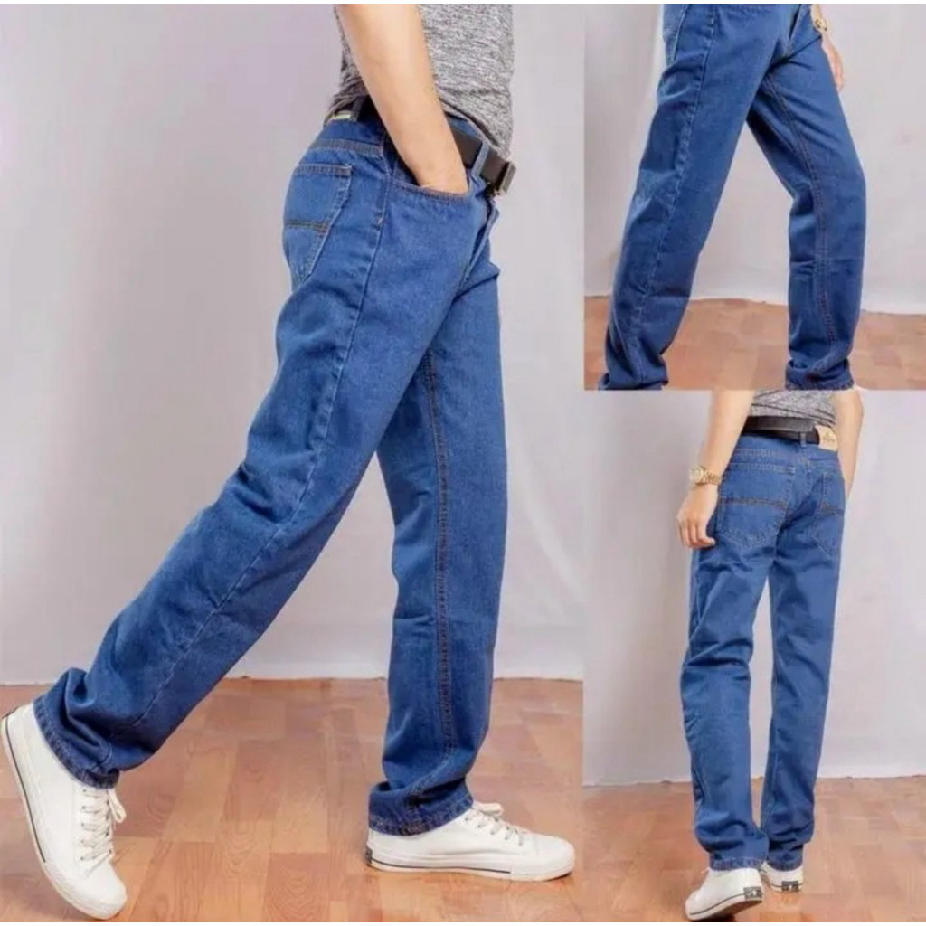 Quần Jean Nam Dài Ống suông 03 màu cơ bản vải jean cotton mềm mịn form chuẩn đẹp-Jean002 Hot Trend 2026