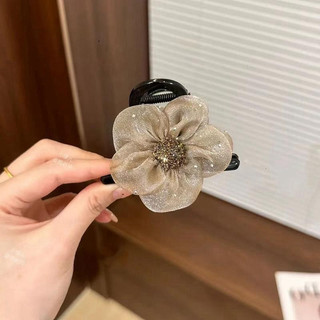 Kẹp Tóc Hoa Trà Dành Cho Nữ - Phụ Kiện Thời Trang Đuôi Ngựa Đáng Yêu, Tạo Nên Phong Cách Ngọt Ngào  🌸🌸