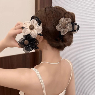 Kẹp Tóc Hoa Trà Dành Cho Nữ - Phụ Kiện Thời Trang Đuôi Ngựa Đáng Yêu, Tạo Nên Phong Cách Ngọt Ngào  🌸🌸