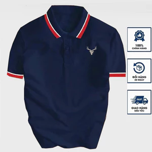 Áo thun Polo nam thêu Logo Sừng Hươu vải cá sấu cotton co giãn 4 chiều cực kỳ sang trọng-PLODEER256 Hot Trend 2026