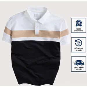 Áo thun nam Polo phối sọc vải thun cotton co dãn 4 chiều mịn mát cực kỳ sang trọng_PLOSOC226 Hot Trend 2026