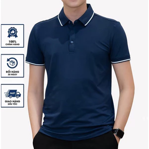 Áo Thun nam POLO PHỐI VIỀN vải thun mát lạnh chất cotton 4 chiều cao cấp-PLOVIEN515 Hot Trend 2026