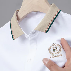 Áo Thun nam thêu Logo bông lúa H chất thun cá sấu cotton co giãn 4 chiều thấm hút mồ hôi-POLOH212 Hot Trend 2026
