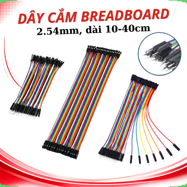 Dây bus 2.54 đủ màu 10 - 40cm ( 40 sợi 1 bus)