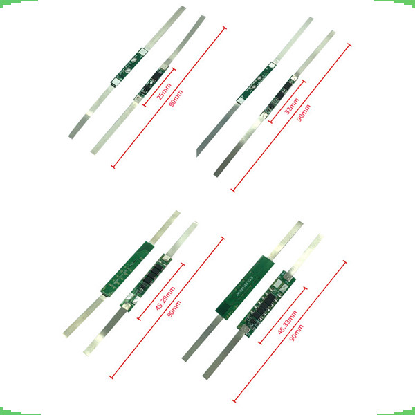 [Giá bán sỉ] Mạch bảo vệ pin Lithium 1S 3.7V 2A - 9A (1 - 6 MOS) có hàn kẽm sẵn