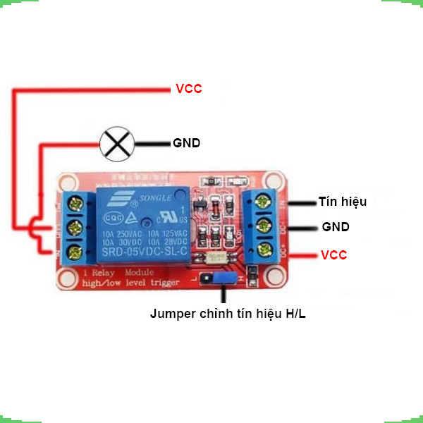 Mạch relay opto cách ly 1 - 8 kênh kích ( H/L) 5V/12V/24V - 10A/30A