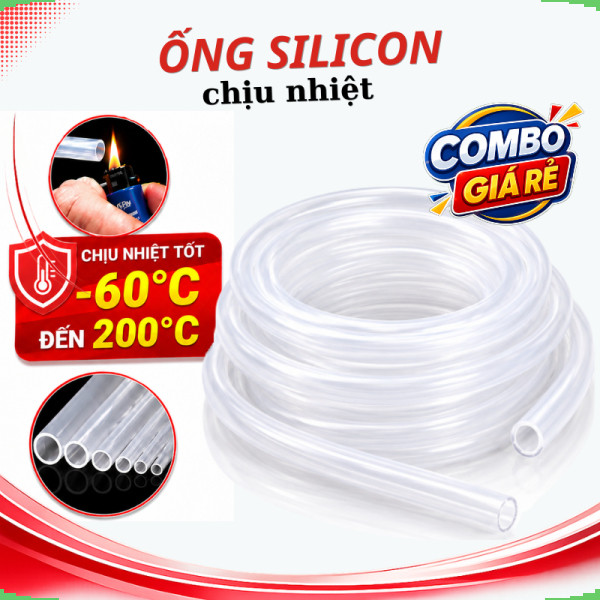 [Giá bán sỉ] [Combo] Ống silicon dẻo chịu nhiệt, không mùi