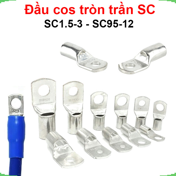 [Giá bán sỉ] [Combo] Đầu Cos tròn trần SC đồng si mạ chống oxi hóa