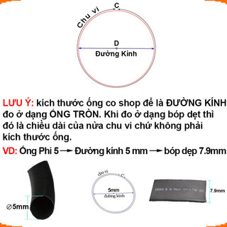 [Ưu đãi] Ống co nhiệt, ống gen cách điện, ống bọc dây điện 1-10mm