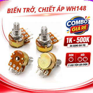 [Giá combo] (10 cái) Biến trở Volume đơn, biến trở đôi WH148 - 3P/ 6P