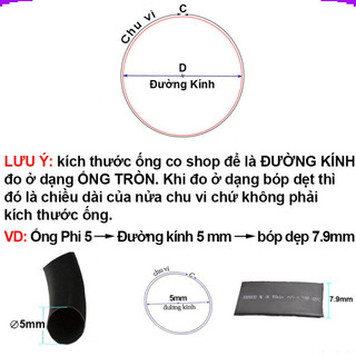 [Giá combo] Ống co nhiệt, ống gen cách điện, ống bọc dây điện 1-10mm