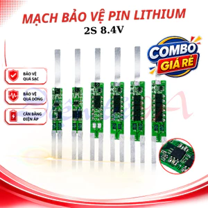 Mạch bảo vệ pin Lithium 2S 8.4V có kẽm hàn sẵn