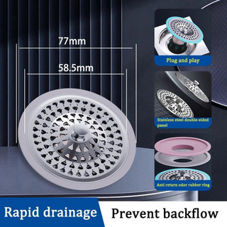 [HOT] Nắp thoát nước INOX, Lõi thoát nước sàn có thể tháo rời chống mùi, Nút chặn niêm phong hữu ích Ngăn chặn côn trùng