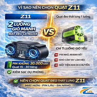 [HOT] Quạt Đeo Hông Thắt Lưng Chính Hãng Quạt Phản Lực Đeo Cổ Đi Dã Ngoại, Du Lịch, Quạt đeo làm việc ngoài trời tiện lợ