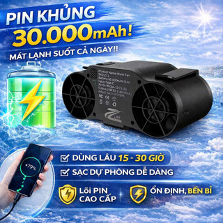 [HOT] Quạt Đeo Hông Thắt Lưng Chính Hãng Quạt Phản Lực Đeo Cổ Đi Dã Ngoại, Du Lịch, Quạt đeo làm việc ngoài trời tiện lợ