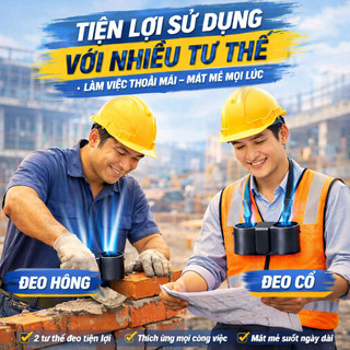 [HOT] Quạt Đeo Hông Thắt Lưng Chính Hãng Quạt Phản Lực Đeo Cổ Đi Dã Ngoại, Du Lịch, Quạt đeo làm việc ngoài trời tiện lợ