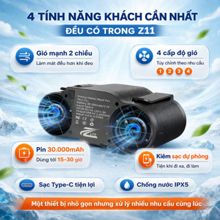 [HOT] Quạt Đeo Hông Thắt Lưng Chính Hãng Quạt Phản Lực Đeo Cổ Đi Dã Ngoại, Du Lịch, Quạt đeo làm việc ngoài trời tiện lợ