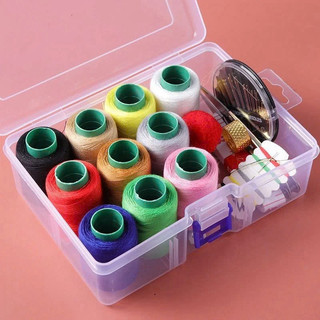 [HOT] Bộ Kim Chỉ 21 Món Kèm Hộp Đựng Trong Suốt, May Vá Và Sửa Chữa Quần Áo Nhỏ Gọn Dễ Mang Theo Khi Đi Du Lịch tiện lợi
