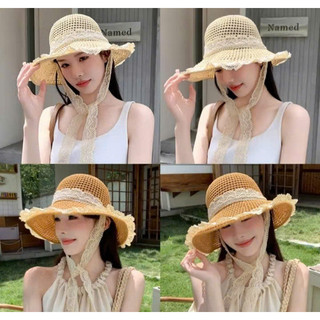 [HOT] Mũ Cói Ren Đi Biển Cho Mẹ Và Bé Gái Đáng Yêu, Nón Chống Nắng Đi Du Lịch Style Nàng Thơ PM ..