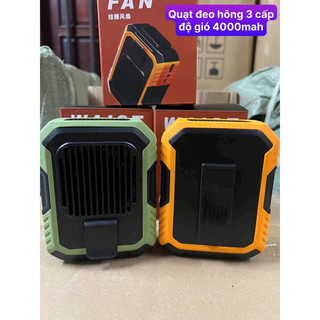 [HOT] Quạt điều hòa đeo hông, (LOẠI 1) Quạt gài lưng kiêm Sạc dự phòng đa năng, Quạt đeo cổ, cầm tay, đeo thắt lưng cao