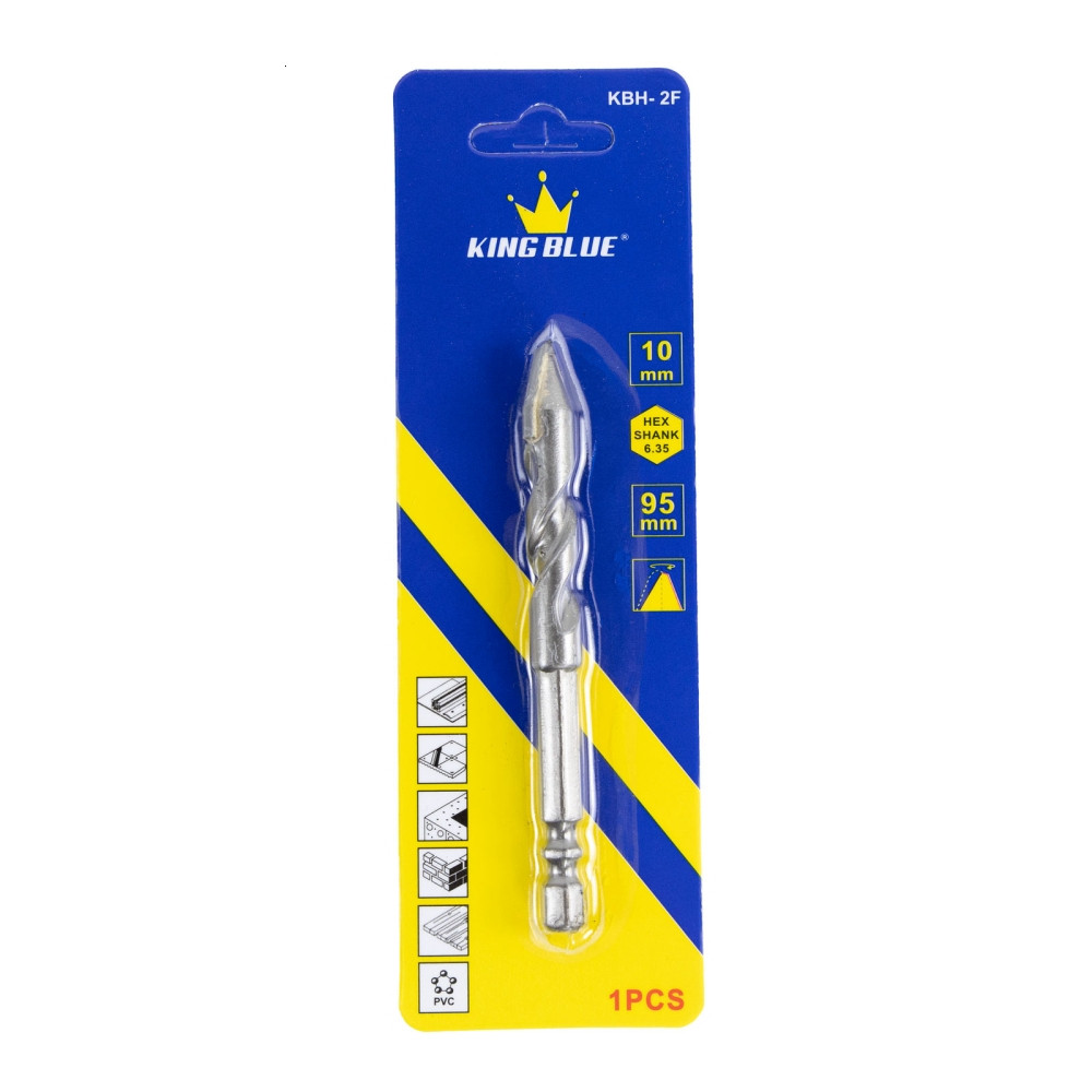 Mũi khoan đa năng lục giá 2 cạnh KingBlue KBH2F-04*95, KBH2F-06*95, KBH2F-08*95, KBH2F-10*95, KBH2F-12*95