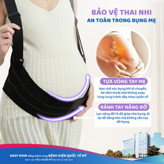 Đai Nâng Đỡ Bụng Bầu Chất Siêu Mềm Co Giãn 4 Chiều Hỗ Trợ Đi Lại, Giảm Đau Lưng Rạn Bụng Bảo Vệ Cột Sống