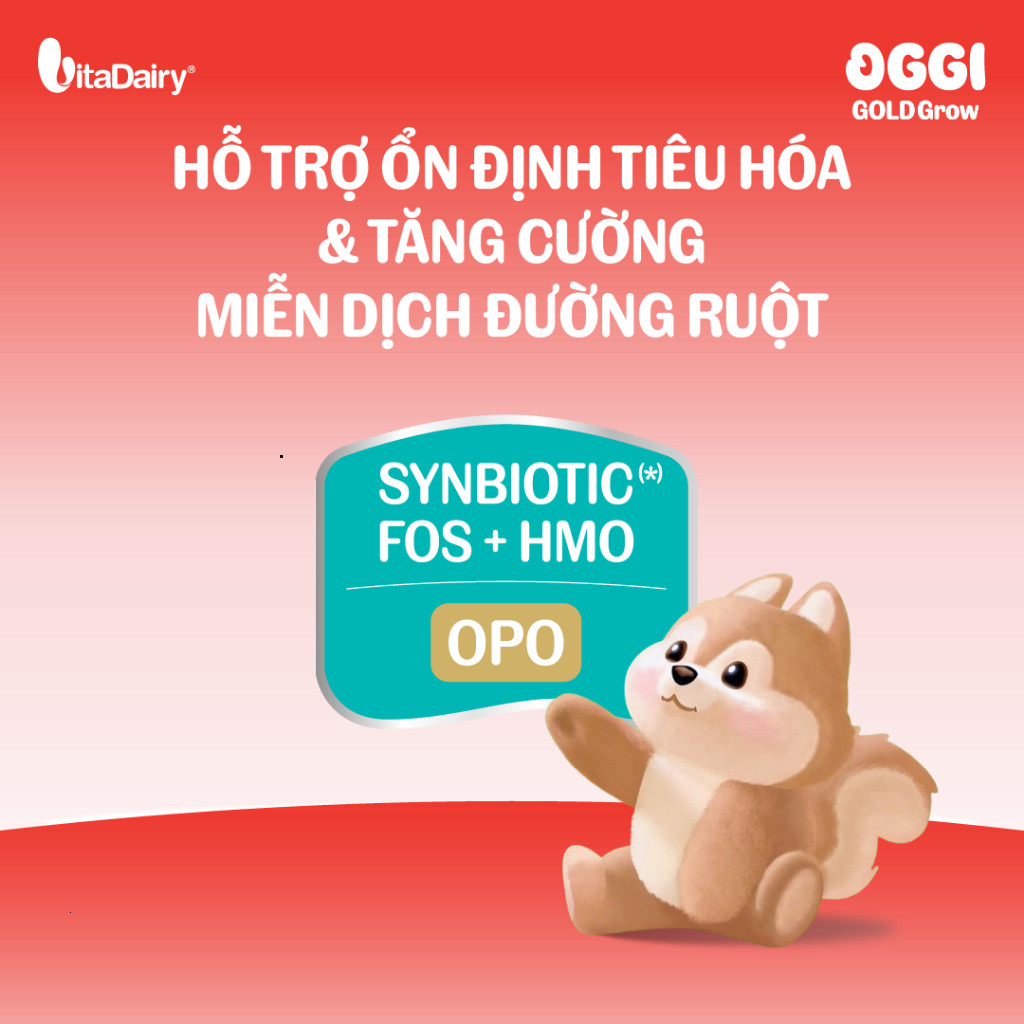 [THÙNG 24 HỘP] Sữa Oggi Gold Grow phát triển chiều cao, hỗ trợ hấp thu - Hộp 110ml/180ml
