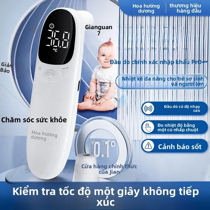 Nhiệt kế hình hoa hướng dương, Nhiệt kế điện tử, Nhiệt kế chính xác cao dùng cho bé tại nhà, Nhiệt kế cho trường mẫu giá