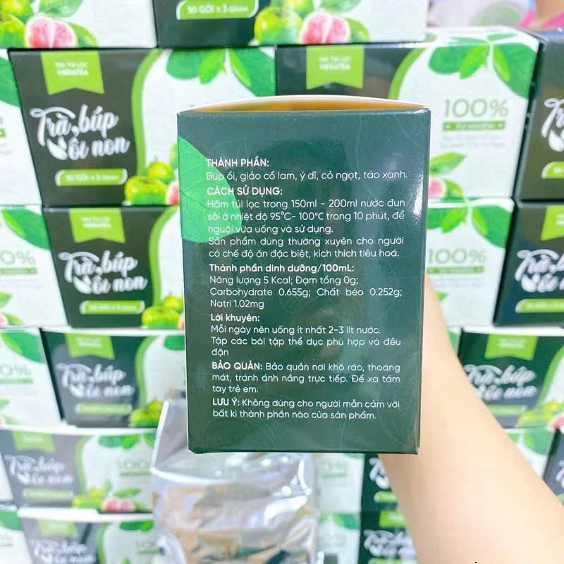 ✅ Trà giảm cân Búp Ổi Non Heratea [Chính Hãng Cao Cấp] Hộp 50 Gói ✅ Trà giảm béo nhanh cấp tốc giữ dáng hoàn hảo