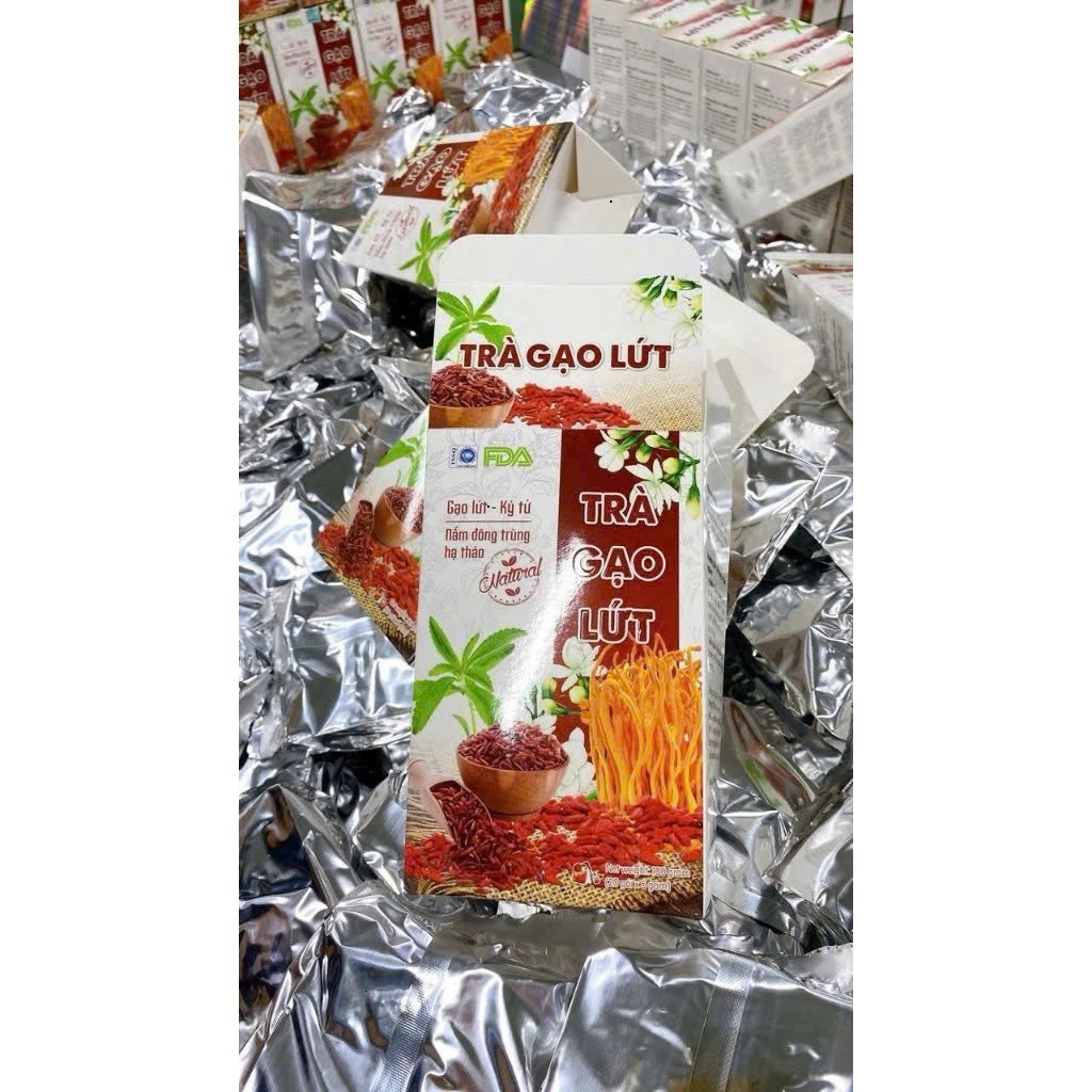 ✅ Trà Gạo Lứt Kỳ Tử [Chính Hãng Cao Cấp] Hộp 30 Gói ✅ Trà giảm cân giảm béo đốt mỡ thừa giảm mỡ máu dáng đẹp eo thon