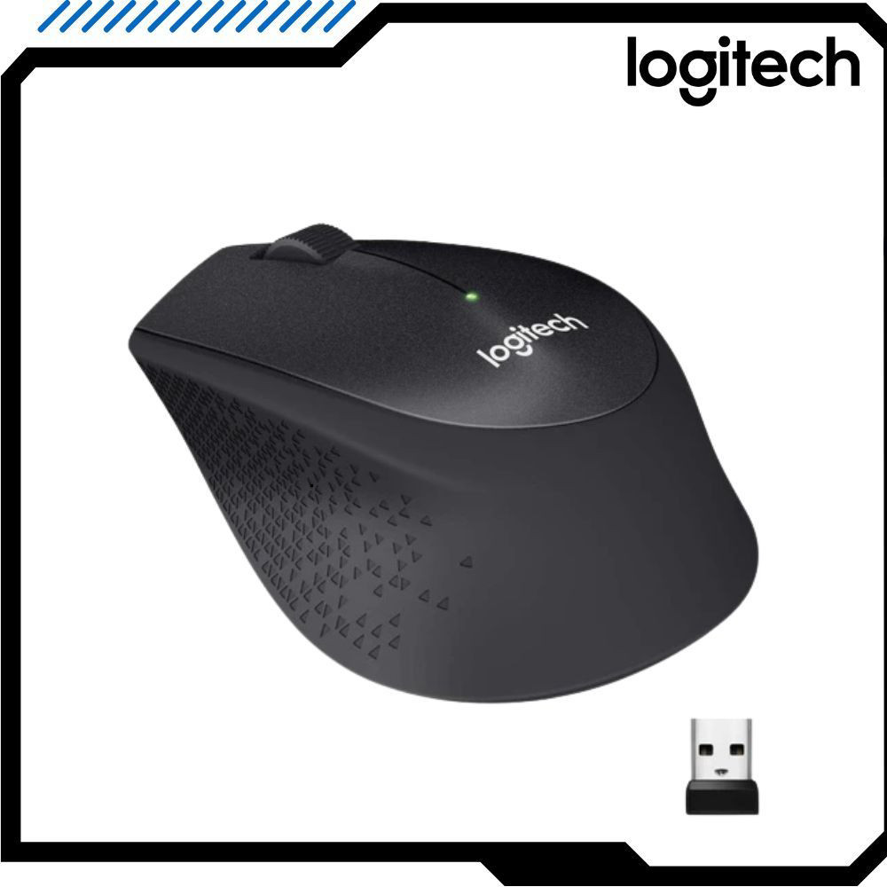 Chuột không dây Logi M330 Silent Plus USB, êm ái, độ nhạy cao, cho tay phải BH-12TH