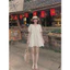 Đầm dáng ngắn rộng xòe tiểu thư váy thô thêu phối ren cổ dây buộc mặc đi học đi chơi nàng thơ HCOM27482