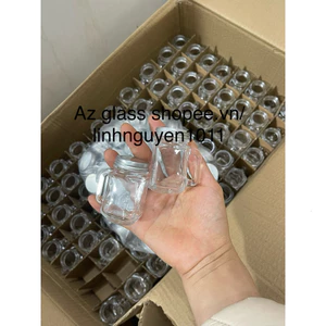 Chai thuỷ tinh BlingBox - combo 10 chai thuỷ tinh mini 35ml đựng ginger shot có quai cầm-LTT50