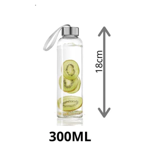 Chai thuỷ tinh BlingBox - Bình Nước Thủy Tinh có quai, Chai Detox Có Dây Xách 500ml