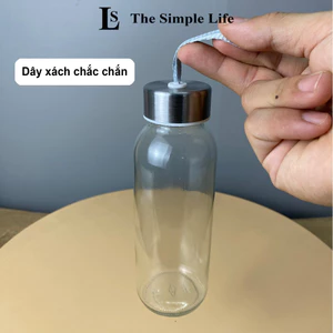 Chai thuỷ tinh BlingBox - Chai thủy tinh đựng nước, bình thủy tinh đựng nước, chai đựng nước ép, detox 500ml và 300ml +