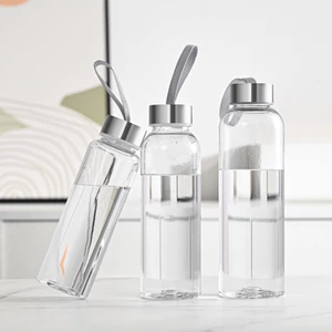 Chai thuỷ tinh BlingBox - Combo 10 Bình đựng nước thủy tinh, chai thủy tinh có dây xách 500ml