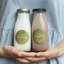 Chai thuỷ tinh BlingBox - [COMBO 4 CHAI] Chai Thủy Tinh Nắp Thiếc Đen 310ml trơn, đựng sữa hạt, nước ép hoa quả