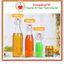 Chai thuỷ tinh BlingBox - Combo 6 Chai Thuỷ Tinh Nắp Kẹp 250ml, 500ml, 750ml 1000ml Đựng Nước Ép, Sinh Tố - Duonghieu67