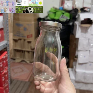 Chai thuỷ tinh BlingBox - CHAI THỦY TINH 200ml 310ml 500ml 1000ml Đựng Sữa, Nước Ép ,Nước Trái Cây, Mật ong, Chưng Yến