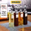 Chai thuỷ tinh BlingBox - [Combo 6 Chai Tặng Phễu Rót] Chai Đựng Dầu Ăn Đựng Nước Mắm Thủy Tinh 500ml Vuông Thân Thiện