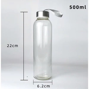 Chai thuỷ tinh BlingBox - Combo 4 chai Bình Thủy Tinh Trong Suốt Có Dây Xách – 150ML / 300ML / 500ML / 1000ML