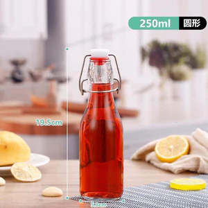 Chai thuỷ tinh BlingBox - Chai thuỷ tinh tròn gọng sắt các kích thước 250ml/500ml/750ml/1000ml đựng rượu,ủ kompucha/Cha