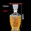 Chai thuỷ tinh BlingBox - [ SIÊU VIP ] Bình, Chai Đựng Rượu Thuỷ Tinh Đẹp Cao Cấp 750ml. Mẫu số 4