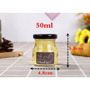 Chai thuỷ tinh BlingBox - Hũ sữa chua nắp thiếc 100-150-200ml, hũ thủy tròn nắp thiếc chưng yến, sữa chua, đựng mứt, gi