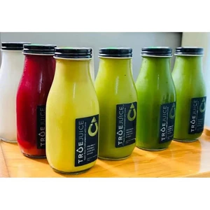 Chai thuỷ tinh BlingBox - Chai lọ thủy tinh đựng sữa hạt 310ml GOSE nắp nhôm đựng trà sinh tố nước ép