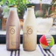 Chai thuỷ tinh BlingBox - Chai thuỷ tinh 1000ml / Chai thủy tinh đựng sữa,nước trái cây,detox nắp thiết đen 1 lít
