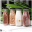 Chai thuỷ tinh BlingBox - COMBO 6 CHAI SỮA THỦY TINH 300ML NẮP THIẾT ĐỰNG SỮA, SINH TỐ, NƯỚC ÉP, MẬT ONG
