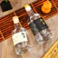 Chai thuỷ tinh BlingBox - Chai thủy tinh vodka tròn, dùng đựng rượu nhiều dung tích có tem trắng + màng bọc VK